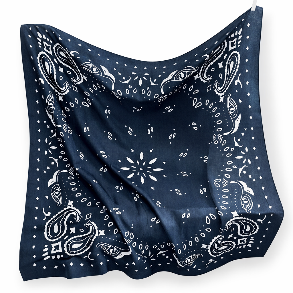 Retro Paisley Bandana Scarf