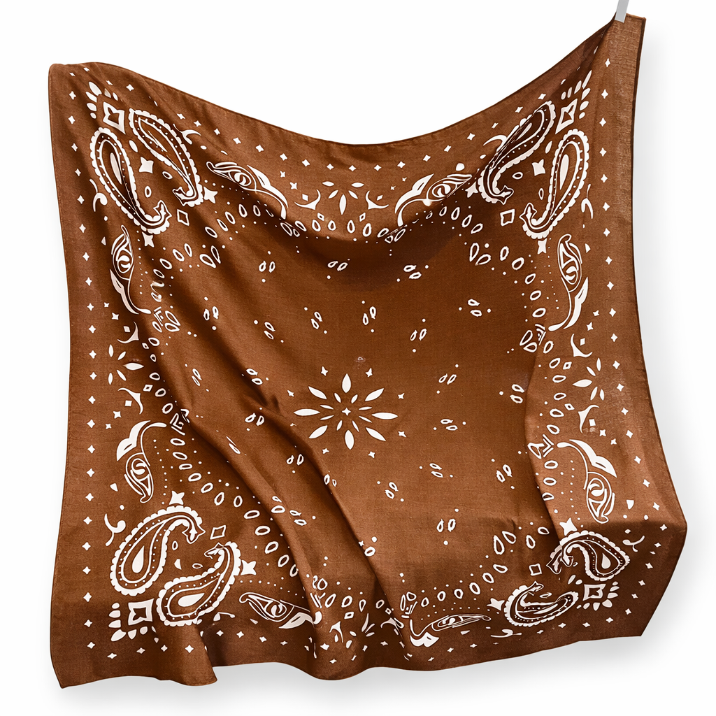 Retro Paisley Bandana Scarf