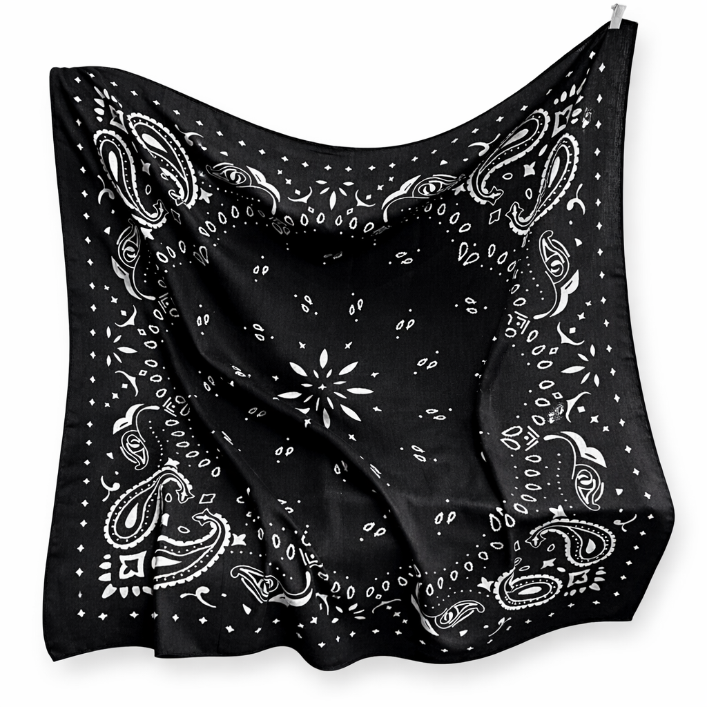Retro Paisley Bandana Scarf