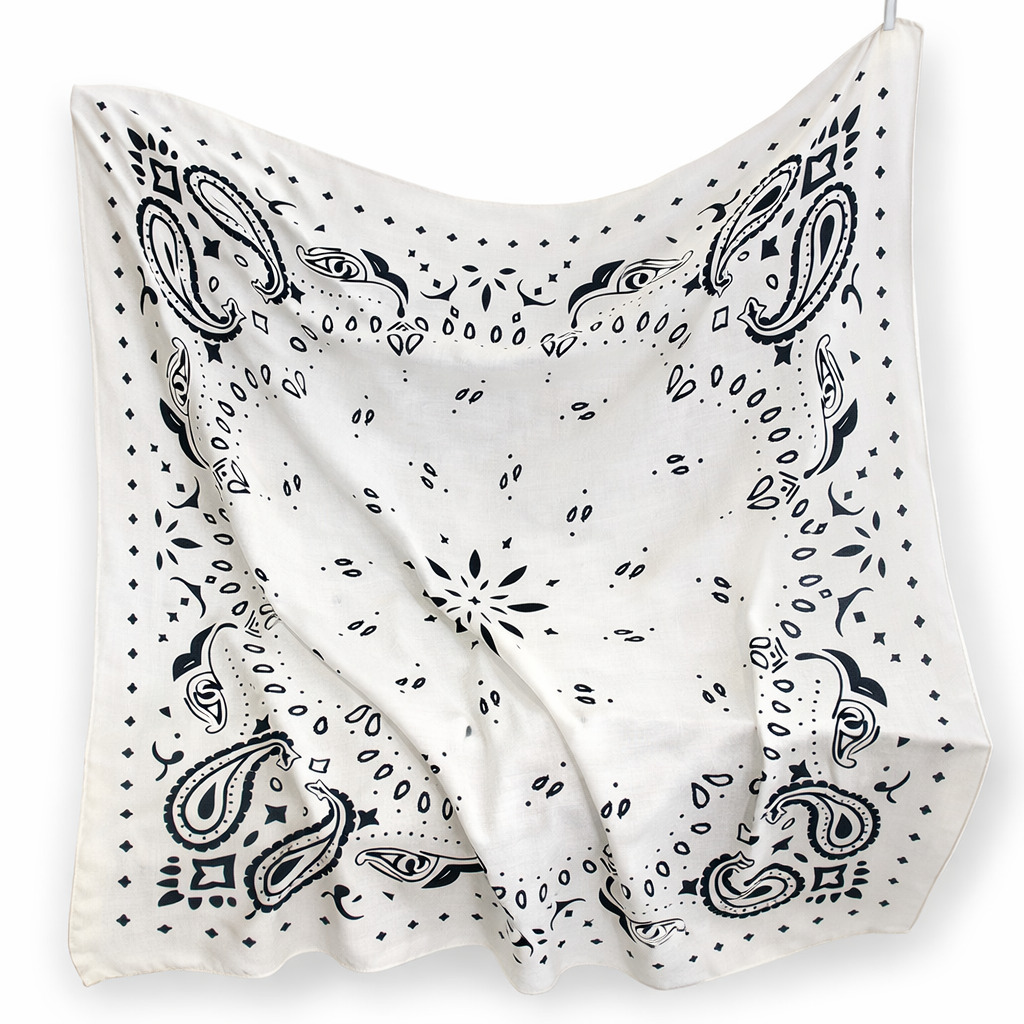 Retro Paisley Bandana Scarf