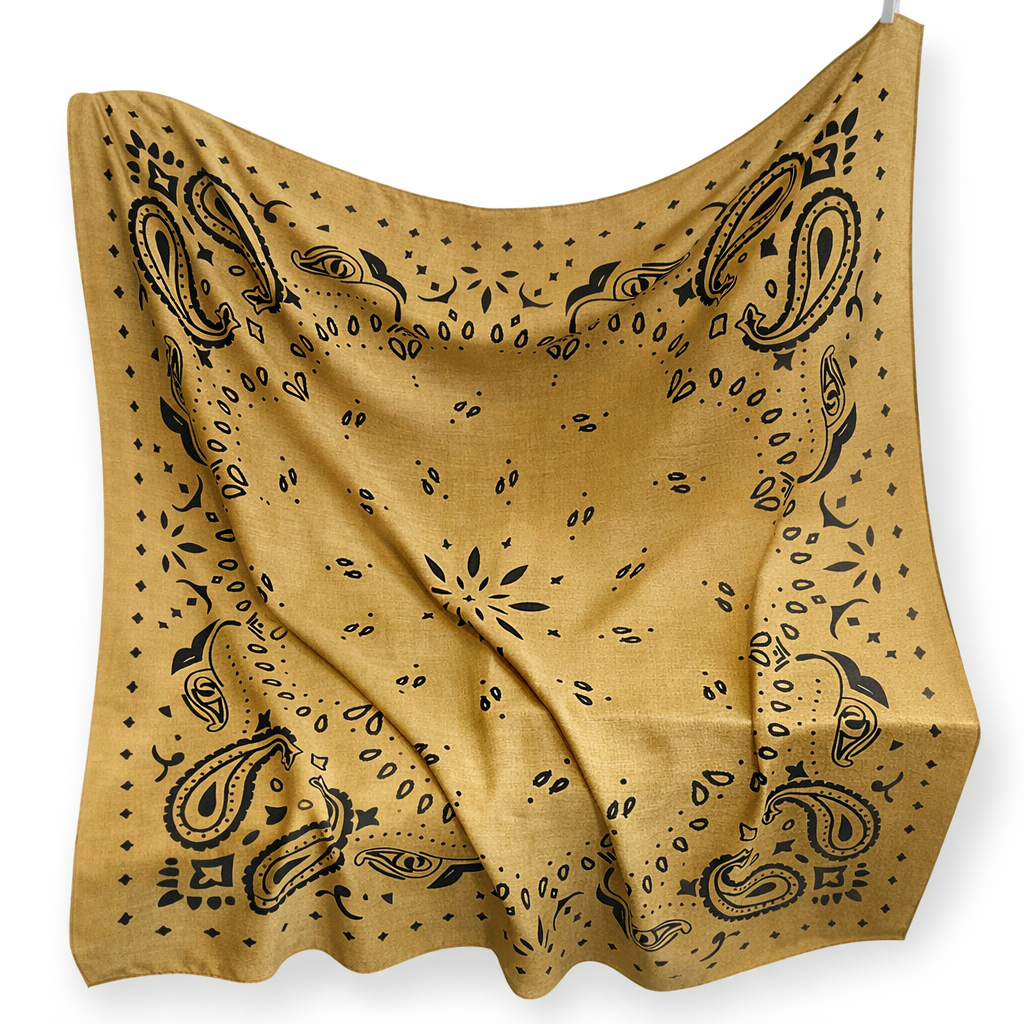 Retro Paisley Bandana Scarf
