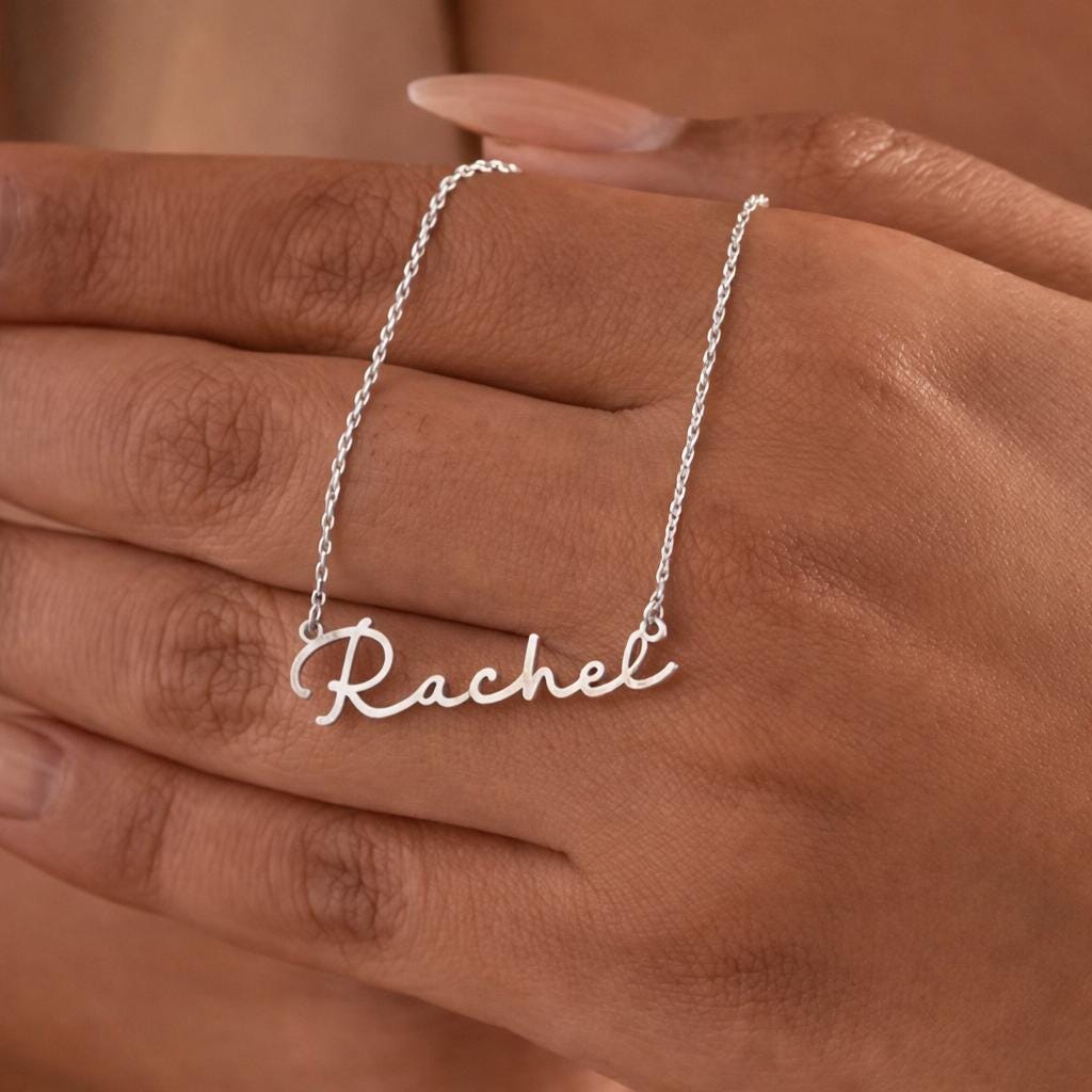 Cursive Name Necklace – Non-Tarnish Everyday Wear Personalized Jewelry